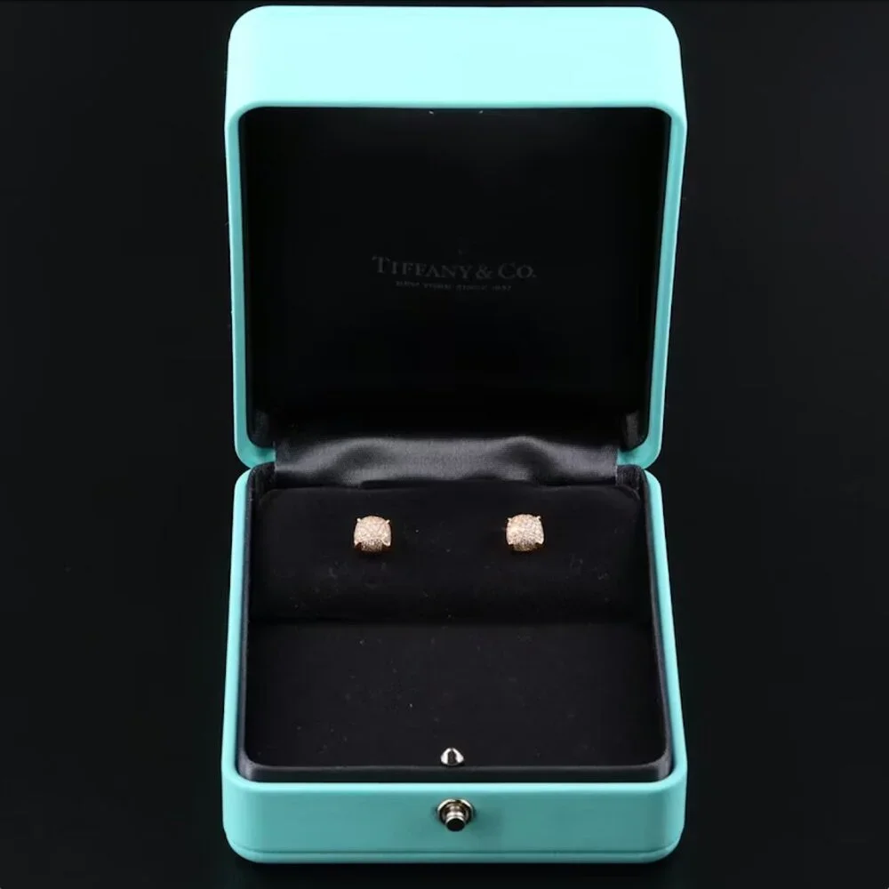 Tiffany & Co. Paloma Sugar Stacks 18K 0.50 CTW Pavé Diamond Stud Earrings